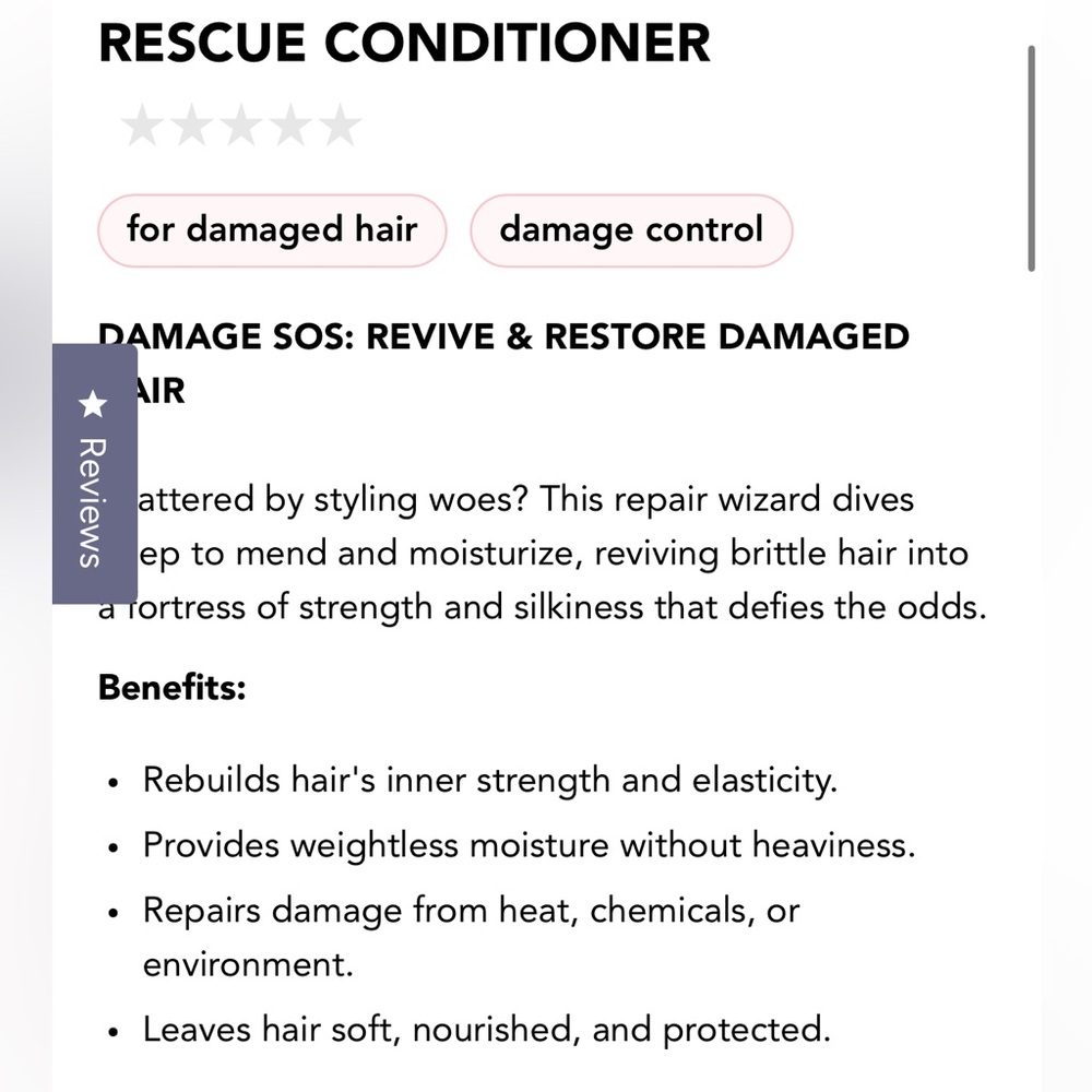 bhave rescue intense repair conditioner Damage Control 10oz NWT - Picture 5 of 7